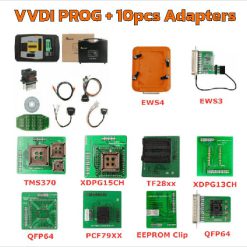 Xhorse VVDI PROG V5.3.8Key Programmer + 10pcs Most Used Adapters