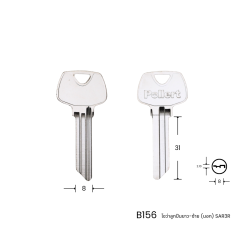 B156 โชว่าลูกปืนยาว-ซ้าย (นอก) SAR3R