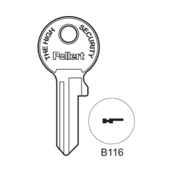 B116 โซโลแม่กุญแจร่องเซฟเล็ก