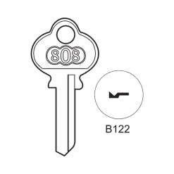 B122 808แม่กุญแจกลางซ้าย