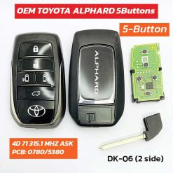 SM-ALP-5B-TOYOTA-ALPHARD-OEM-SMART-REMOTE-ID4D-71-DS40-5Button-312Mhz-ASK