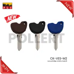 CK-VES-M2 ดอกเปล่าใส่ชิพ VESPA หัวพับได้ สีดำ, สีฟ้า, สีน้ำตาล