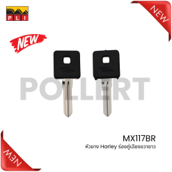 MX117BR หัวยาง Harley ร่องคู่เฉียงขวายาว