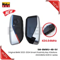 SM-BMWU-4B-SV Original BMW 2022-2024 Smart Proximity Key 4 Buttons 433/434.64MHz